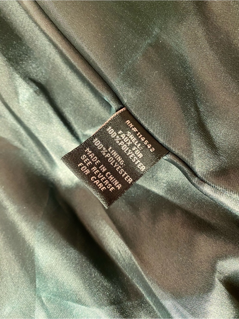 🌷Jou Jou🌷 Plush Faux Fur Dark Green Coat Jacket 🌷 NWOT - Picture 12 of 12